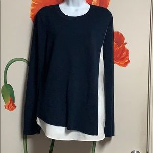 Ted Baker sweater navy color& white